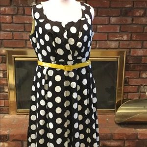 Polka dot sleeveless dress